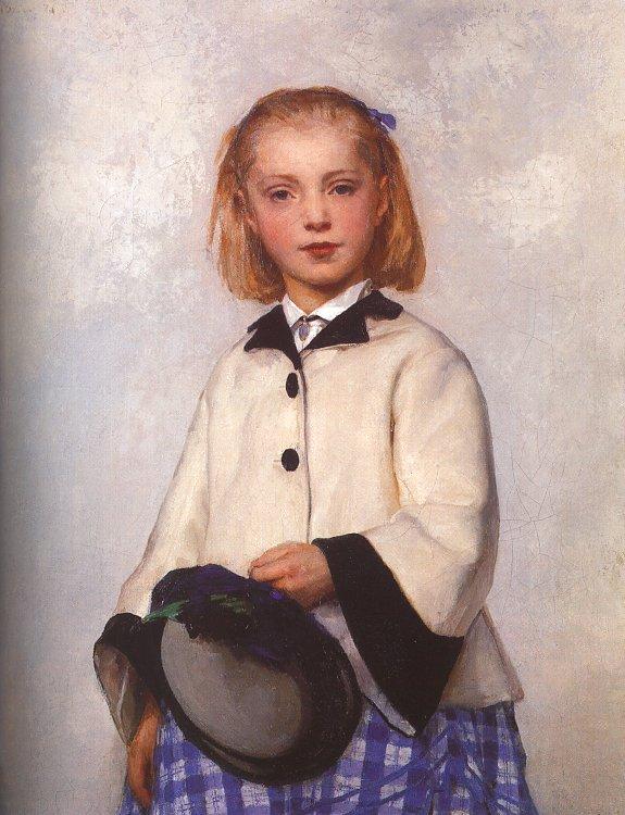 Albert Anker The Artist's Daughter Louise Germany oil painting art